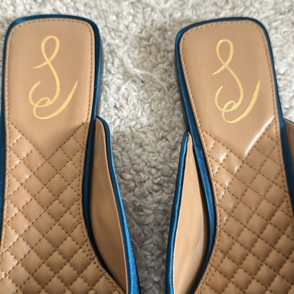 Sam Edelman satin and rhinestone flats , mules size 8.5 EUC - Picture 2 of 6
